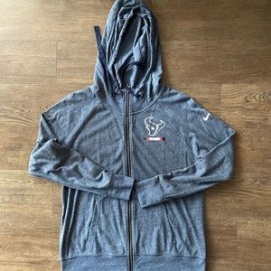 🏈 NEW Houston Texans Zip Up Lightweight Hoodie